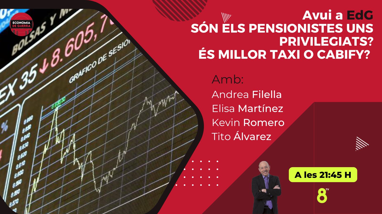 14/10/2022 - Pensions: són uns privilegiats els pensionistes?  - Economia de Guerra - 8TV